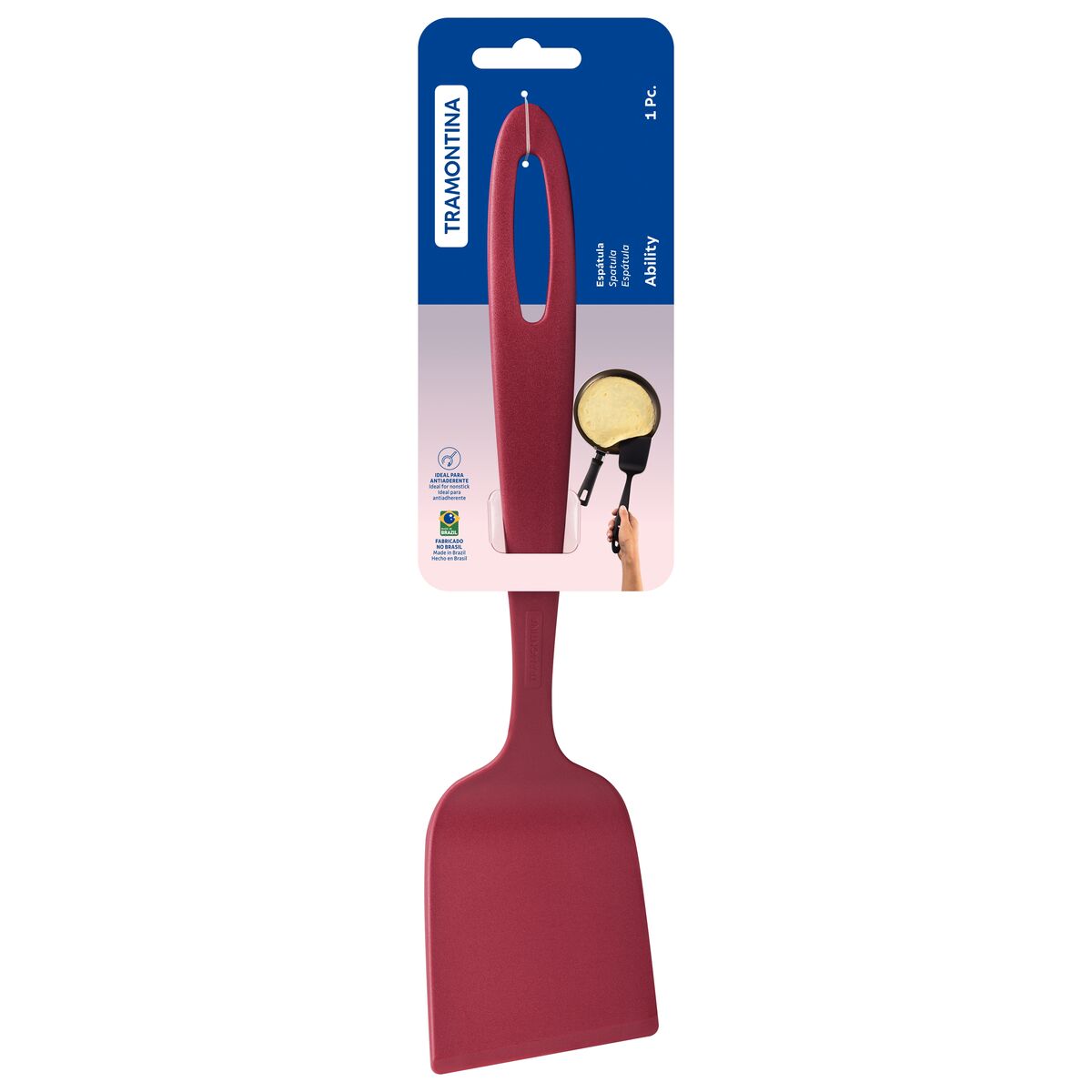 Espátula Nylon Roja Tramontina