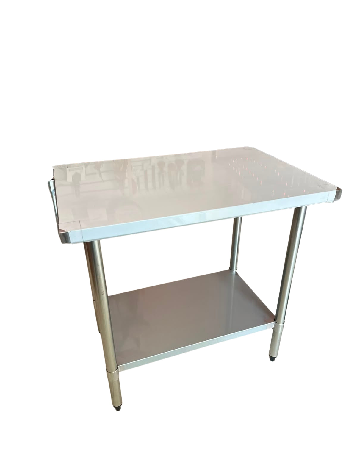 Mesa de Trabajo a Inox Com Entrepaño Galvanizado 24x36”