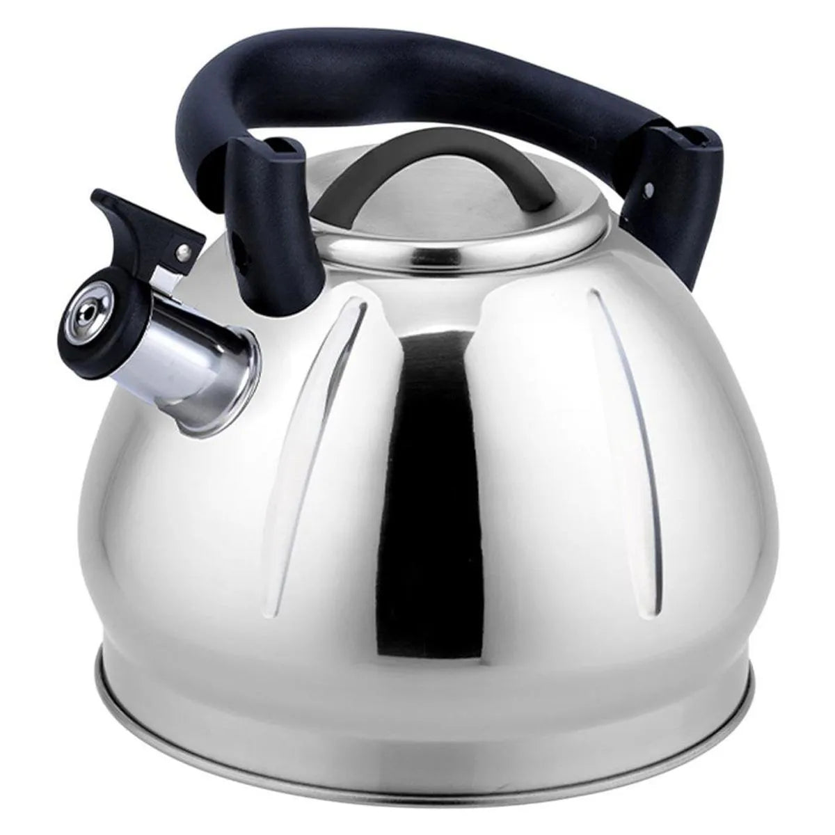 Tetera de Acero Inoxidable Con Silbato Satinada